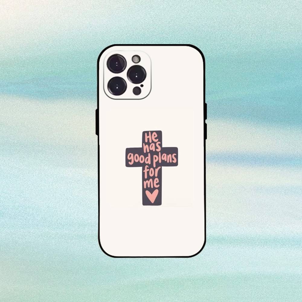 J-Jesus B-Bible Verse Phone Case For iPhone17,16,15,14,13,12,Plus,Pro Max, 5G Others Soft Black Cover