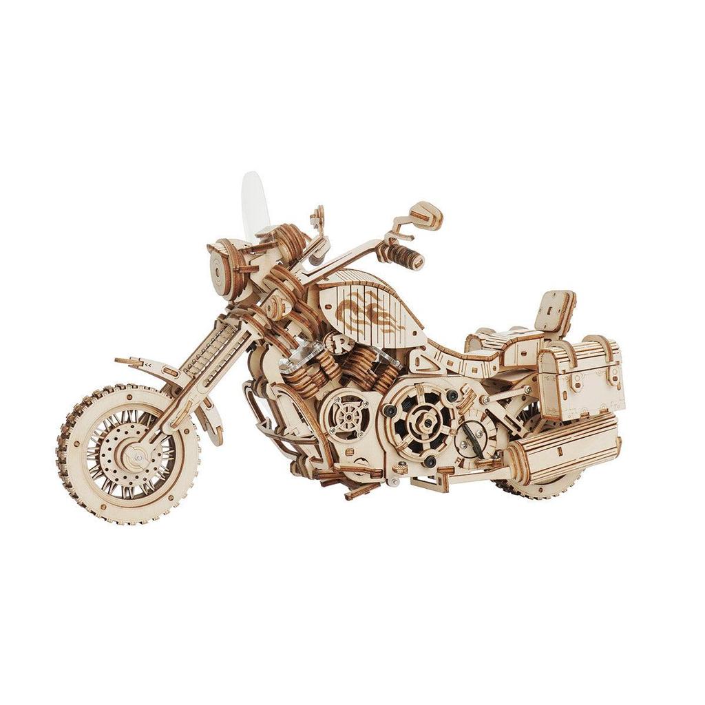 ROBOTIME ROKR 3D Wooden Motorcycle Puzzle-1:8 Scale Wood Model Motorcycle Kits to Build for Adults