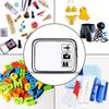 Clear Makeup Bag with Zippers Transparent Organizer Cosmetic Bags for Vacation Business Trip Airport Bathroom