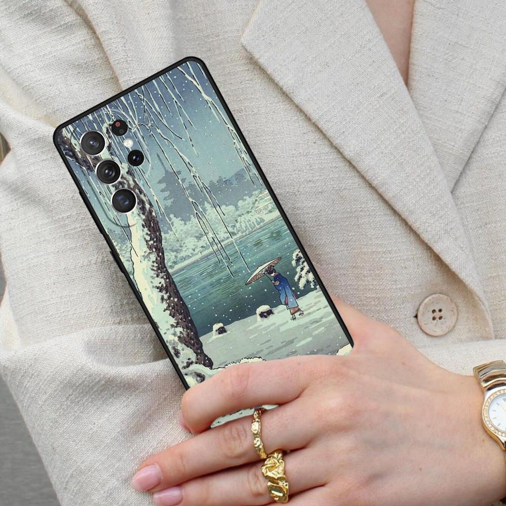 Ukiyo-e Japanese Style Art Cell Phone Case for Samsung Galaxy S26 Ultra S25 S24 S23 S22 S21 S20 Note10 Cover
