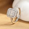 New 925 Sterling Silver Ring Sparkle AAA Zircon High Quality for Women Rings Wedding Fine Jewelry Accessories Party Gift