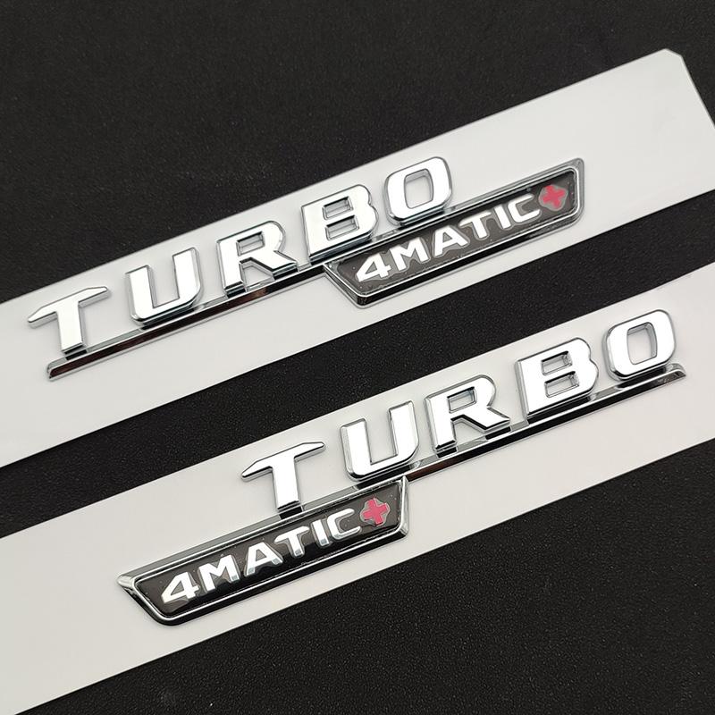 3d ABS Chrome Black A45 S Logo A45S Emblem Sticker Trunk Car Letters Turbo 4matic Badge For A45S AMG W177 Accessories