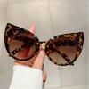 Vintage Trendy Large Frame Cat Eye Sunscreen Sunglasses for Parties Fashionable Outfits High-end Sunglasses Gafas De Sol Mujer