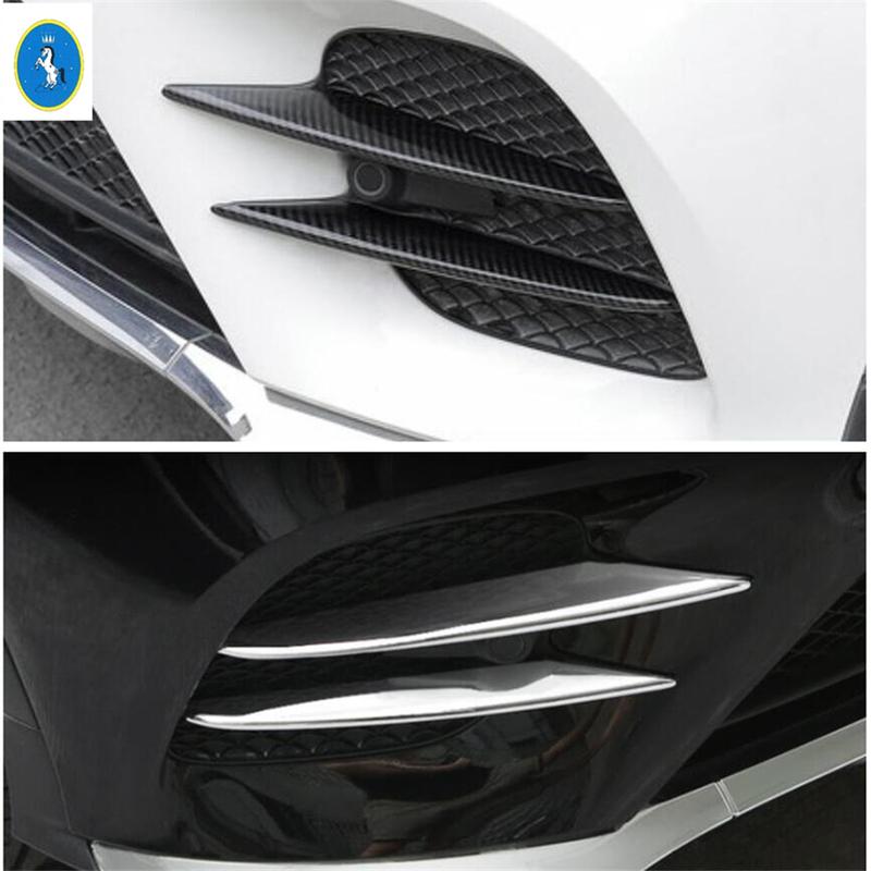 Griglia paraurti anteriore auto in ABS, copertura decorativa per fendinebbia, finitura per Mercedes Benz GLC X253 2015 - Accessori esterni