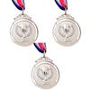50-1PCS 2 Inches Gold Silver Bronze Award Medal with Neck Ribbon Gold Silver Bronze Prize Round for Competitions Party