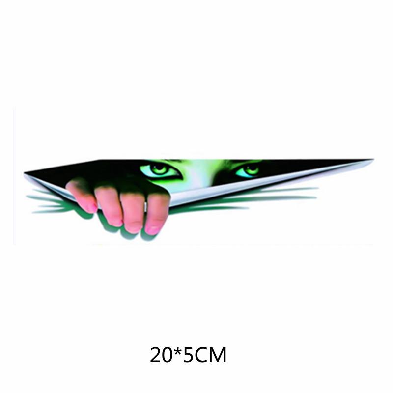 Car Stickers 3D Simulation Stereoscopic Car Stickers Men Black Panther Eyes Peeking Car Stickers Beauty Simulation Eyes Peeking