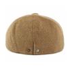 Men Autumn Winter Solid Color Octagonal Cap Knitted Cap British Vintage Newsboy Cap