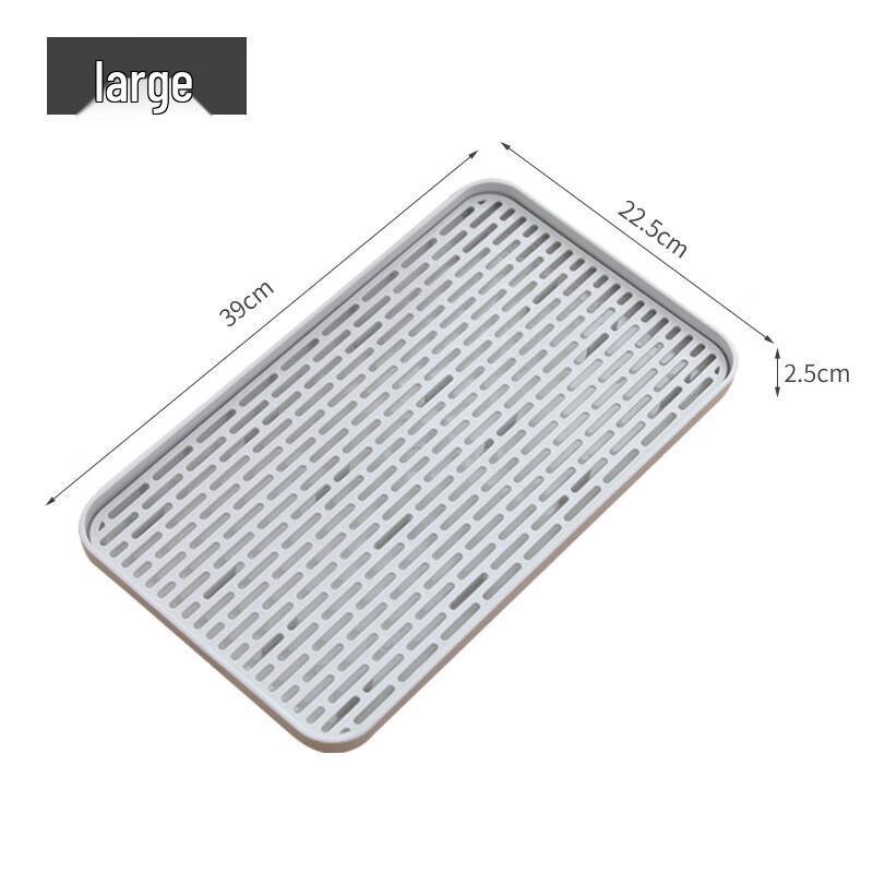 Double-Layer Drainable Plastic Tea Tray