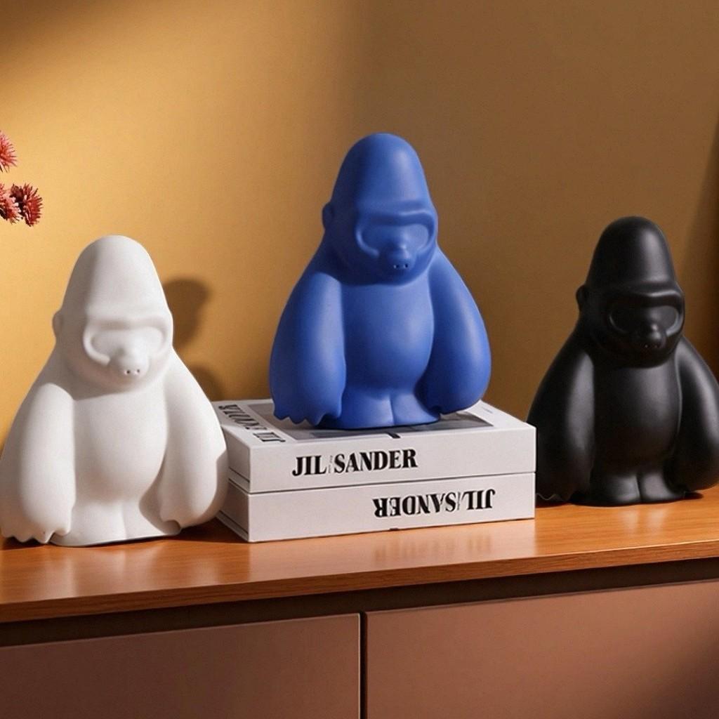 Modern Art Gorilla Figurine For Home Decor And Childrens Room Display