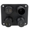 4 In 1 Car Charger Dual USB Charger for Boat Marine RV Truck Camper Vehicles 4.2A Voltmeter 12V ON-OFF Switch Interior Parts