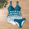 Women Bikini Set  Floral Printed Swimwear  Sexy Swimsuit  Swimwear  Push Up Two Piece Swimsuit Tank Top Printed Swimwear