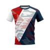 Fashion Geometric Graphic Sports T Shirts For Men Summer Casual Running Badminton Football T-shirt Loose Breathable Fitness Tees