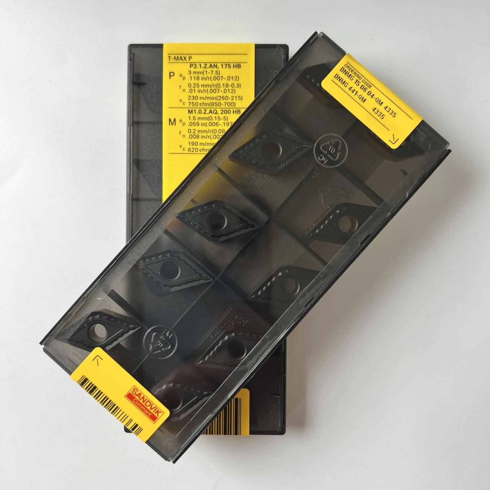 

Original Sandvik / DNMG150604-QM 4335 /CNC lathe carbide blade 10 Pcs