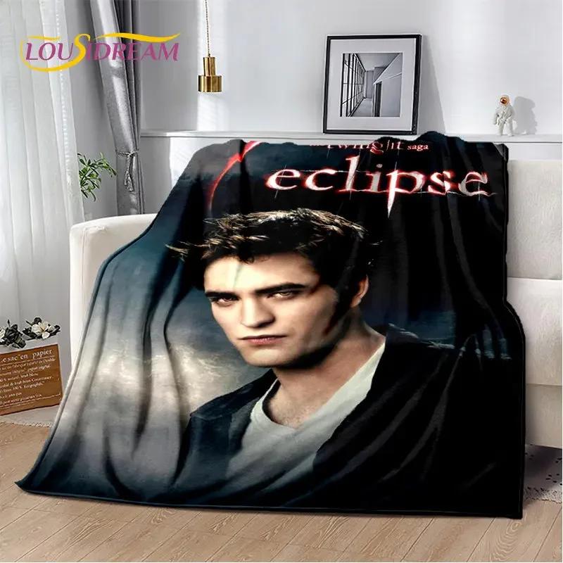 Die Twilight Saga HD-bedruckte weiche Plüschdecke, Flanelldecke, Überwurf, Decke für Wohnzimmer, Schlafzimmer, Bett, Sofa, Picknick, Abdeckung für Kinder