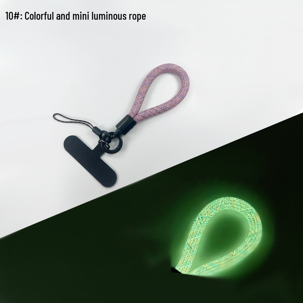 Luminous Mini Phone Lanyard with Multifunctional Camera Safety Rope & Keychain Clip
