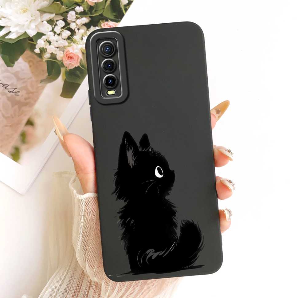 For vivo Y70s 5G Case Luxurious Flower Cartoon Silicone Back Cover For Vivo Y 70s Y51s Y51S V2002A Shockproof Phone Cases Fundas