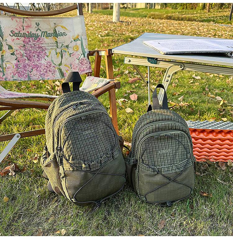 Schoolbag Double Shoulder Messenger Bag Men's and Women's Outdoor Sports Small Backpack Water-proof Hiking Bag Cycling Breast Bag Hiking Bag