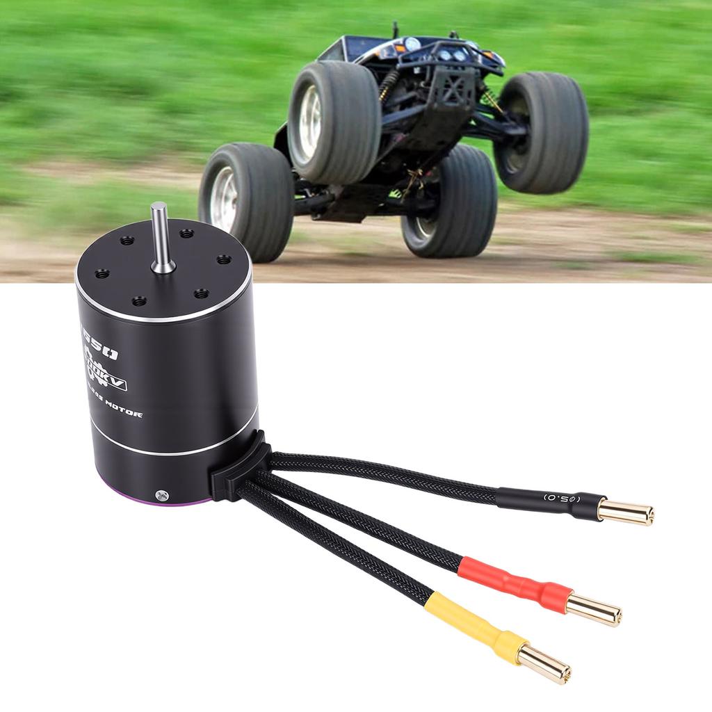   6400KV Brushless RC Motor for       SCX10 Hpi RC Motor, Purple Black with 46080RPM Speed  
