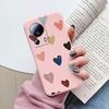 For Xiaomi 13 Lite Phone Case Cute Fashion Heart Flowers Soft Silicone Bumper Cover For Xiaomi13 Lite Fundas Shell Cartoon Gifts