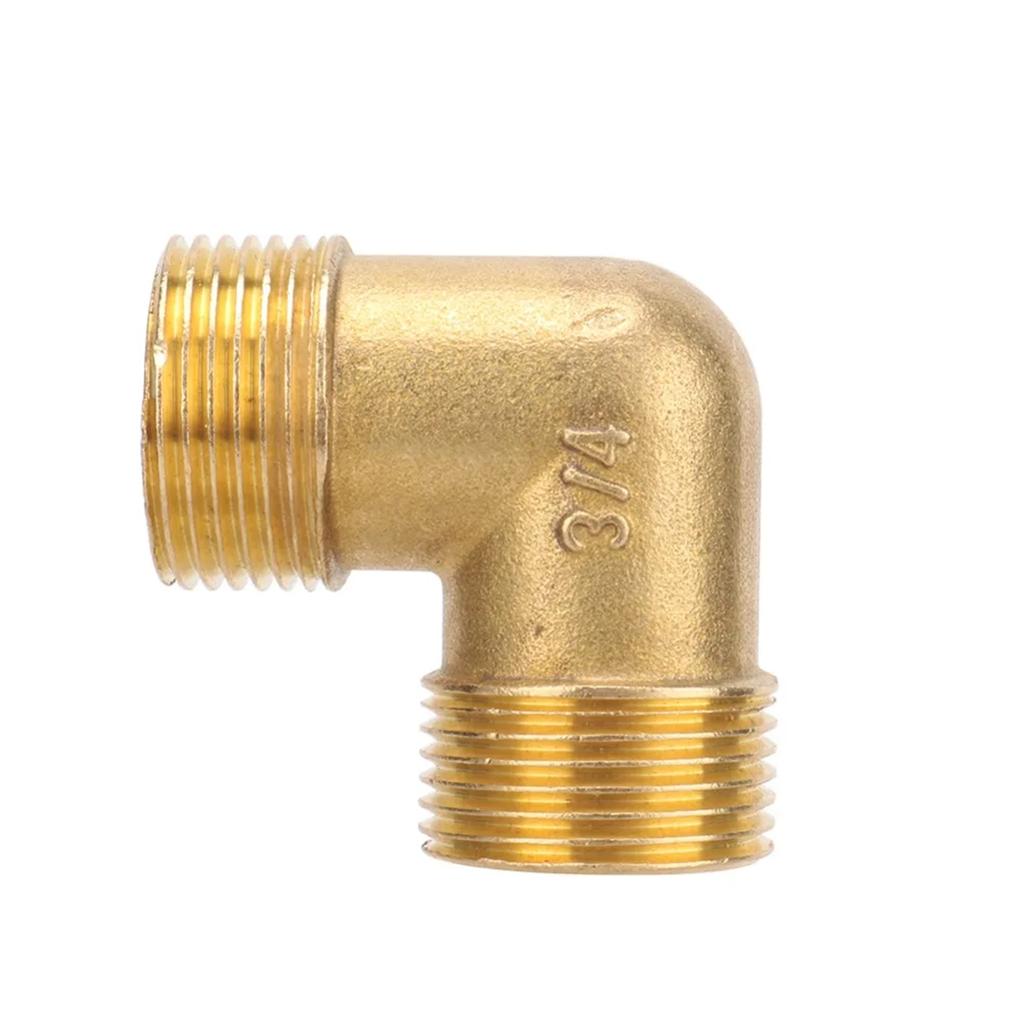 90-Grad-Messing-Winkelstück 1/8" 1/4" 3/8" 1/2" 3/4" BSP-Außengewinde Kraftstoffadapter Wasserleitung Erdgasrohrverschraubungen 1 Stück