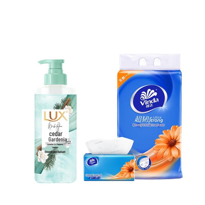 LUX Cedar Gardenia Scent Shampoo Set