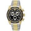 Versace V-RAY Watch, Black Dial, Stainless Steel, Sapphire Crystal, Quartz Movement, 44mm, Swiss Made, VE2I00421, Men's, Gold