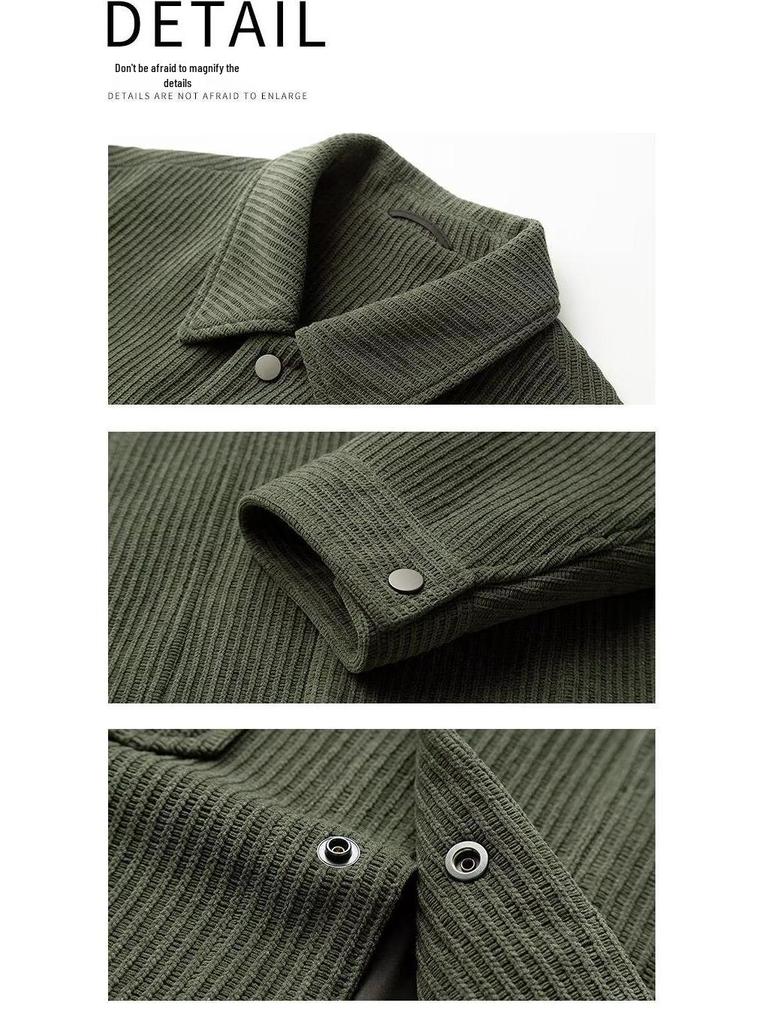 2025 Men's Pique Cool Jacket - High Street Trend, Hong Kong, Harajuku & Korean Style, Spring/Autumn Loose Fit