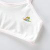 Girls' Pure Cotton Camisole Bra - Anti-Protrusion, Thin, Heart Design