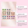 Zephoco Eyeshadow And Eyelash Stickers, Lazy Eye Shadow Eyelash Patch, 2-In-1 Reusable Eye Makeup Stickers Self-Adhesive Quick Makeup