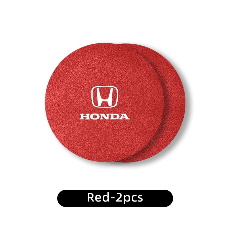 2PCS Car Coasters Water Cup Holder Anti-slip Mat Accessories For Honda Civic Fit Accord Odyssey City Pilot Jazz CRV HRV Insight qa6