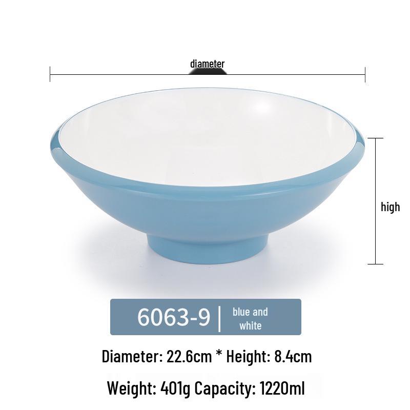 Melamine Noodle Bowl for Noodle Restaurants: Ideal for Luosifen, Malatang, Rice Noodles, and Chongqing Xiaomian