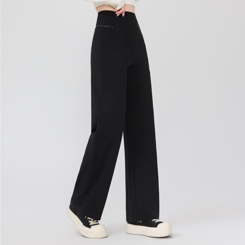 

2025 Women s High-Waisted Wide-Leg Sun-Protection Casual Pants with Breathable Fabric and Elastic Waist Extra Large