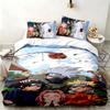 Naruto 3-teiliges Set Perfekt für das Schlafzimmer Bequemes Bettwäsche-Set enthält einen Bettbezug und zwei Kissenbezüge Ideales Geburtstags- oder Weihnachtsgeschenk