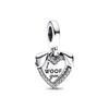 Ciondolo Fascino Argento 925 Fai da Te Torre Porta Castello Nave Angelo per Donne Gioielli Collana Bracciale Boutique