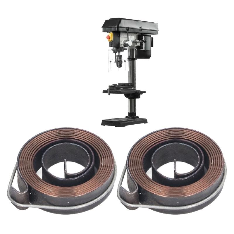 2 Stück Bohrmaschine Rückholfeder 53x10x0,8mm Pinolenfeder Vorschubrückhol-Spiralfeder Baugruppe Feder Bohrmaschine für Z512-2