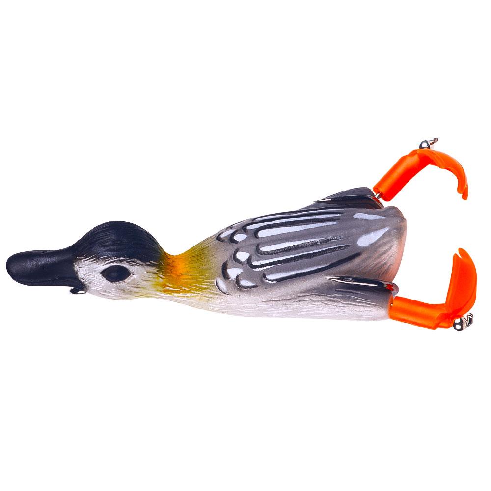 1PCS/Floating Duck Fishing Lure Ducking Fishing Frog Lure Artificial Bait Duckling 3D Eyes Fishing Baits Bass Carp Pike Fishing