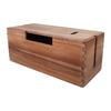 Wood Cable Management Box Wooden Cord Hider Organizer for Power Strip Electrical Hiding TV Wires Desk Floor Cables