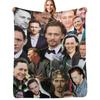 Tom Hiddleston Photo Collage Throw Blanket Soft Home Decor Blanket for Couch Bedroom