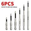 High Hardness Screwdriver Set with K5 Non- Bits, 6-Piece (50+65+75+100+120+150mm)