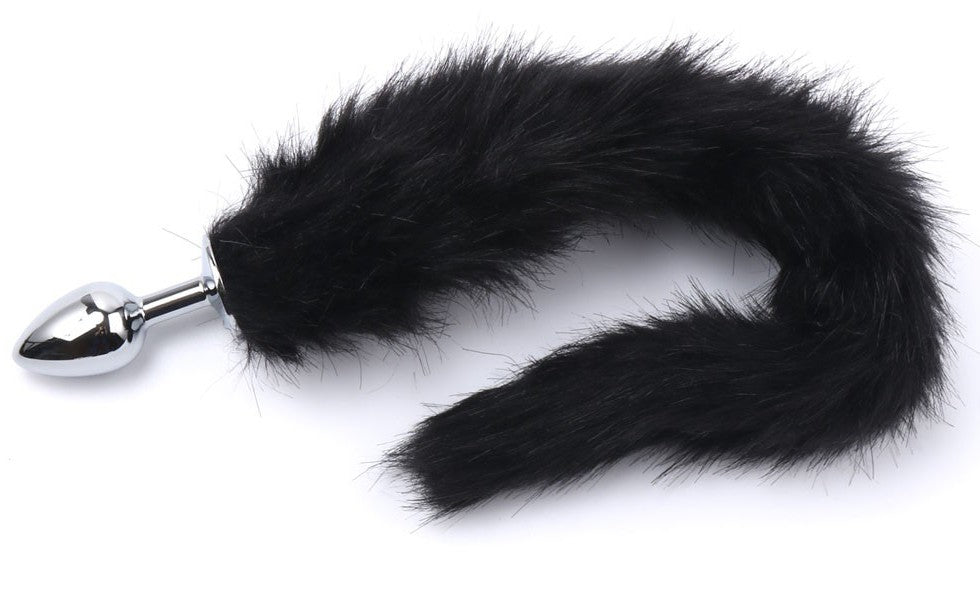 Fox Tail Plug 6 X 2.7 Cm Black - Kiotos - Anal Jewelry