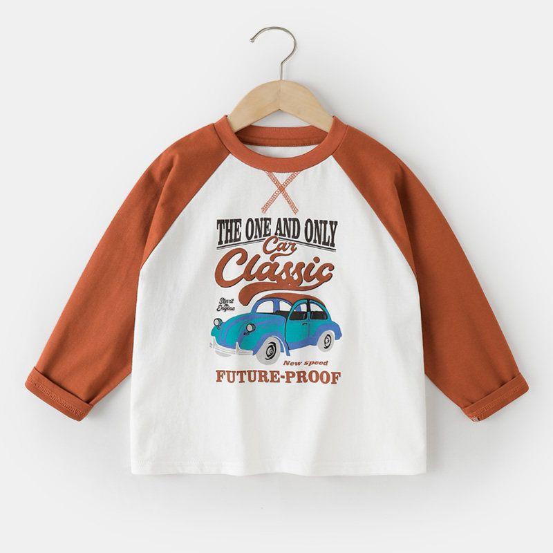 Boys' Pure Cotton Long-Sleeve T-Shirt, Spring and Autumn Style, Children's Clothing, Baby Base Shirt, Top, Autumn Shirt, 1-3 Years Old, Stylish