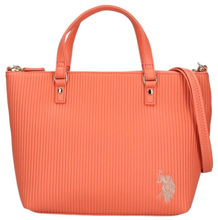 Pleated Tote Bag USPA-2662 ORANGE [Used]