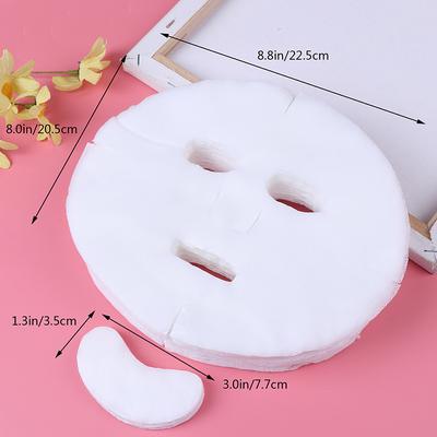 100pc portátil tecido não tecido diy máscara facial folha geral máscara facial papel algodão descartável