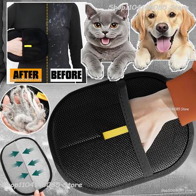 Pet Grooming Gloves Static Dedusting Brush Pet Hair Remover Brush Removing Dog Cat Hair From Sofa Carpet Clothes Pet Products