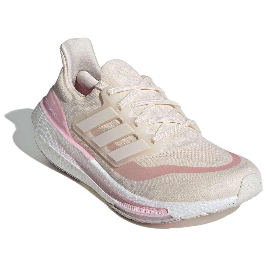 Adidas Ultraboost Light Comfortable Fabric Durable Low-Top Boost Marathon Training Running Shoes Unisex Sneaker Off-White Pink IE5828