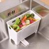 Table Top Trash Can Mini Home Kitchen Waste Storage Box Sink Drain Basket Dry Wet Separation Filtration Magical