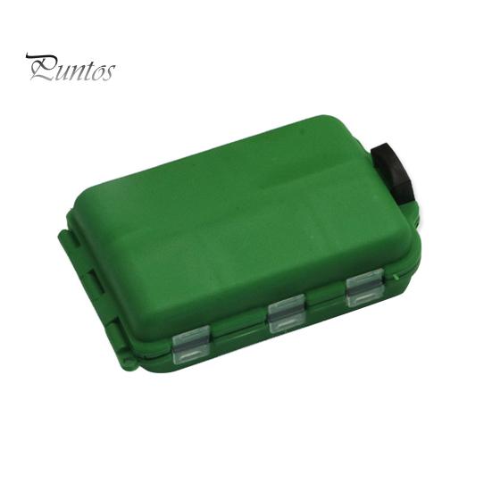

Двусторонняя коробка для рыболовных приманок со съемной перегородкой, портативная водонепроницаемая, прочная, искусственные рыболовные приманки, аксессуары, органайзер, кейс для хранения, контейнер зелёный
