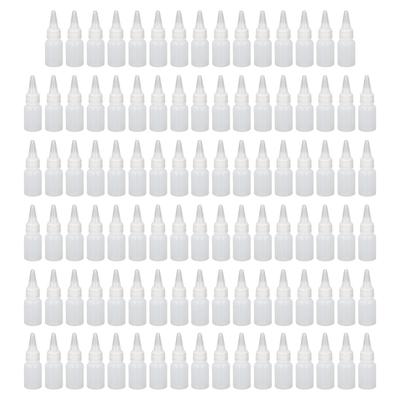 100 sztuk Plastikowe Butelki do Wyciskania 20ml z Końcówką Skalowaną do Sosów Przyprawowych Farby Oleju Kleju Lukru Artystycznego Rękodzieła