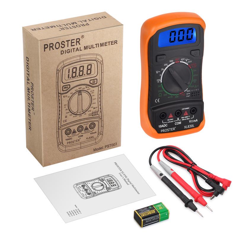 Buy Digital LCD Multimeter XL830L AC DC Voltmeter Ammeter OHM Circuit
