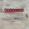 Ratchet Wrench Combination Tool, Car and Motorcycle Maintenance Tool Wrench, Galvanized Wrench.